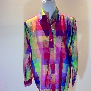 New without tag Isaak Mizrahi silk shirt